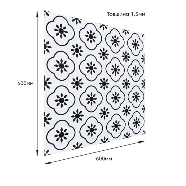 СВП-215 Самоклеюча винилова плитка 600*600*1.5mm Глянсова (D) SW-00002263 SW-00002263 фото