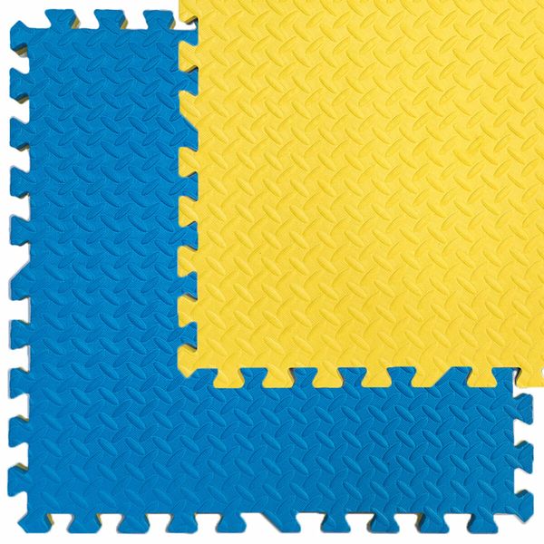 Підлогове двостороннє покриття YELLOW та BLUE 60*60cm*2cm (D) SW-00001845 SW-00001845 фото