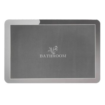 Вологопоглинаючий килимок сірий "Bathroom" 38*58CM*3MM (D) SW-00001563 SW-00001563 фото